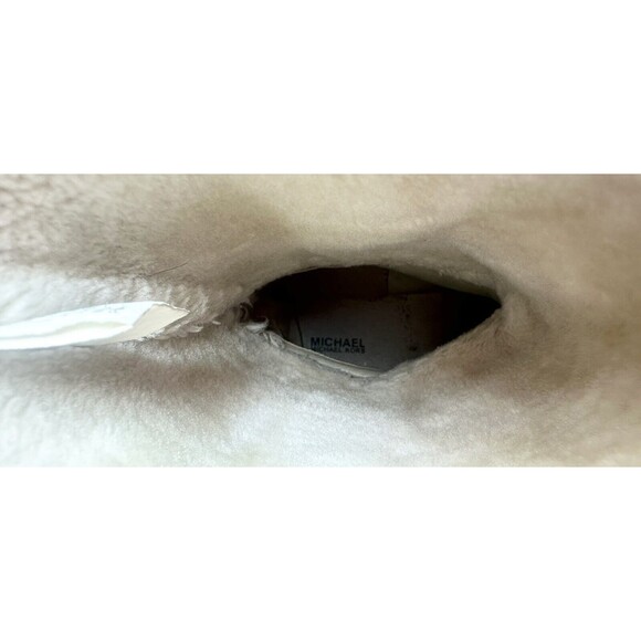 MICHAEL KORS Shyla Shearling Mid Calf Tan Faux Fur Boots Women's SIZE 5 - Picture 6 of 9